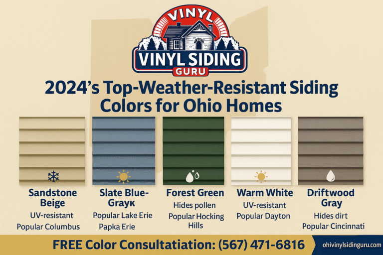 Best Vinyl Siding Colors for Ohio Homes (Weather-Resistant Picks for 2024)