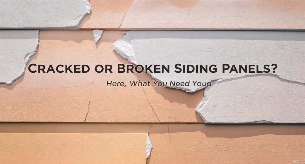 Cracked or Broken Siding Panels Here’s What You Need to Know