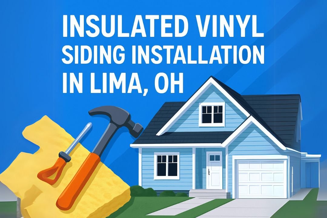 Insulated vinyl siding installation