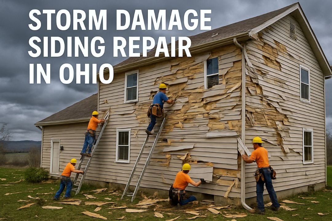 Storm damage siding repair in Ohio