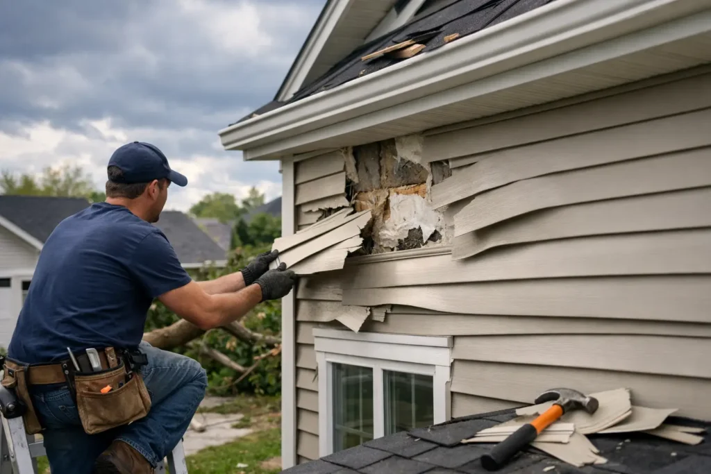 Storm Damage Siding Repair Findlay Ohio